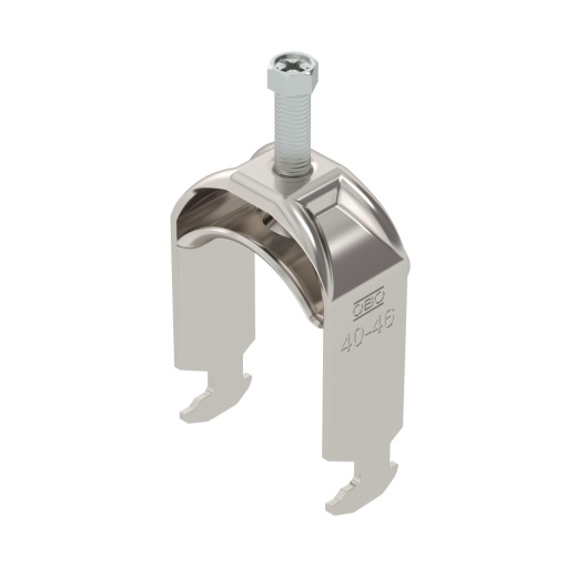 Abraçadeira BBS 2056 40-46mm Aço inoxidável 1.4571 A4 1.4571 brilhante, pós-tratamento