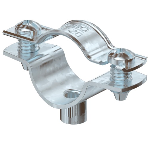 Abraçadeira metálica com rosca M6 17-20mm Aço galvanizado por imersão a quente após maquinação