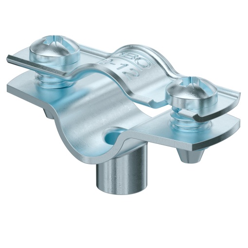 Abraçadeira metálica com rosca M6 10-12mm Aço eletrozincado