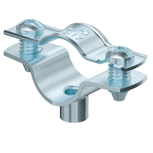 Abraçadeira metálica com rosca M6 14-17mm Aço eletrozincado