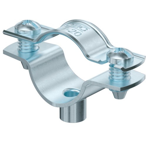Abraçadeira metálica com rosca M6 17-20mm Aço eletrozincado