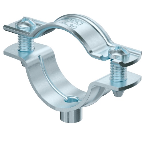 Abraçadeira metálica com rosca M6 25-30mm Aço eletrozincado