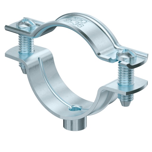 Abraçadeira metálica com rosca M6 30-36mm Aço eletrozincado