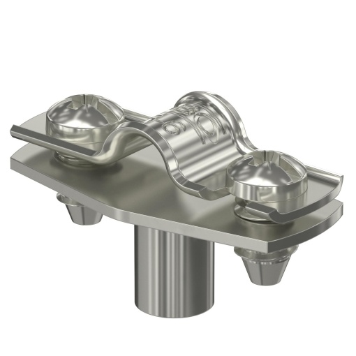 Abraçadeira metálica com rosca M6 5-6mm Aço inoxidável A4 1.4571