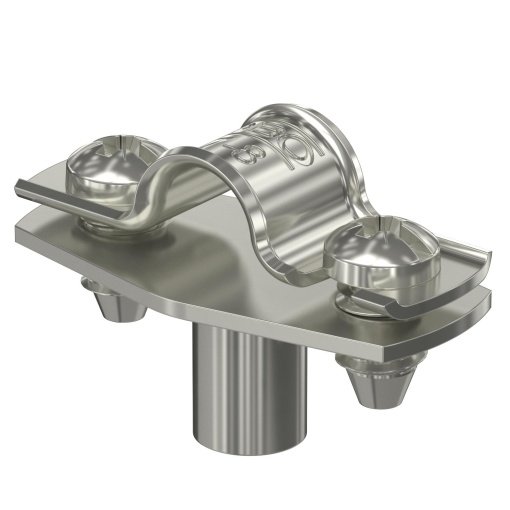 Abraçadeira metálica com rosca M6 7-8mm Aço inoxidável A4 1.4571