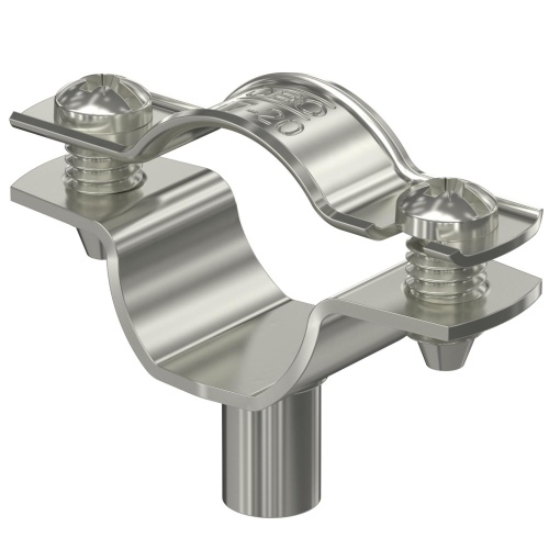 Abraçadeira metálica com rosca M6 17-20mm Aço inoxidável A4 1.4571