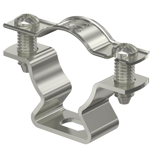 Abraçadeira metálica com furo oblongo 20-25mm Aço inoxidável A4 1.4571