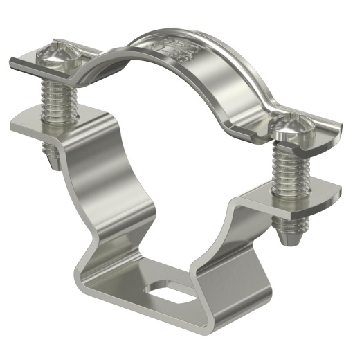 Abraçadeira metálica com furo oblongo 30-36mm Aço inoxidável A4 1.4571