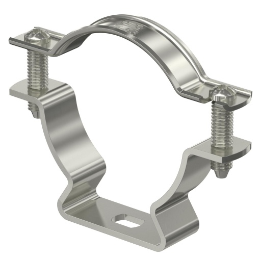 Abraçadeira metálica com furo oblongo 44-53mm Aço inoxidável A4 1.4571
