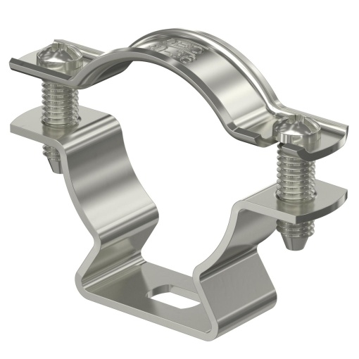 Abraçadeira metálica com furo oblongo 30-36mm Aço inoxidável, livre de ferrugem A2 1.4301