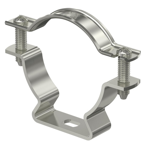 Abraçadeira metálica com furo oblongo 44-53mm Aço inoxidável, livre de ferrugem A2 1.4301