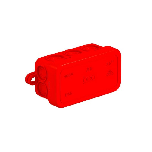 Caixa de derivação 80x43x34 Polietileno vermelho