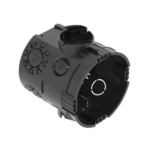 Caixa de aparelhagem UP Ø60mm, H66mm Polipropileno Jet black