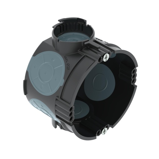 Caixa de aparelhagem UP c parafusos fixação,hermética Ø60mm, H46mm Polypropylen  Thermoplastisches Elastomer deep black  blue grey