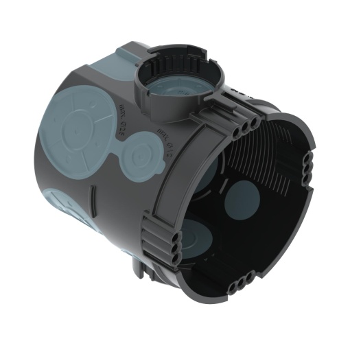 Caixa de aparelhagem UP hermética Ø60mm, H66mm Polypropylen  Thermoplastisches Elastomer deep black  blue grey
