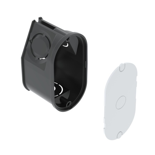 Caixa de aplique UP com tampa Ø2x35mm, H35 Polipropileno Jet black