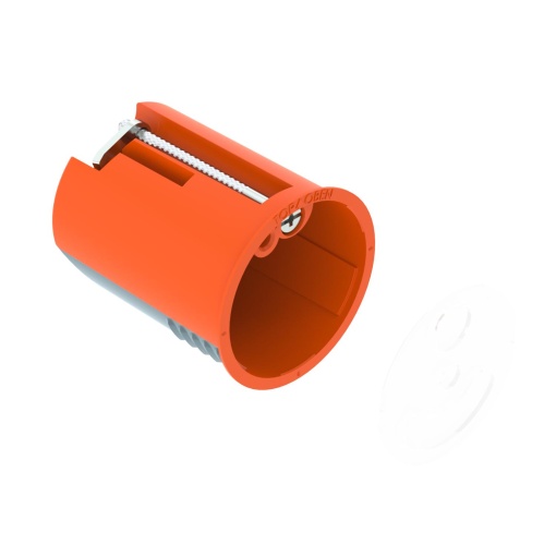 Caixa de aplique HW, hermética com tampa Ø38, H45 Polypropylen  Thermoplastisches Elastomer orange  grey