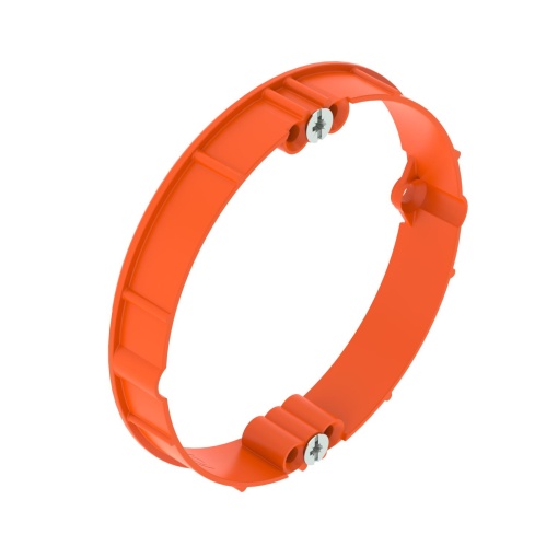 Anel de nivelamento HW para caixa de paredes ocas Ø68mm, H10mm Polipropileno cor-de-laranja