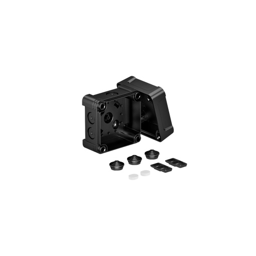 Caixa de derivação 95x95x72 Policarbonato preto RAL 9011