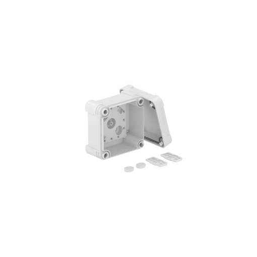 Caixa vazia 95x95x60 Policarbonato cinzento claro RAL 7035