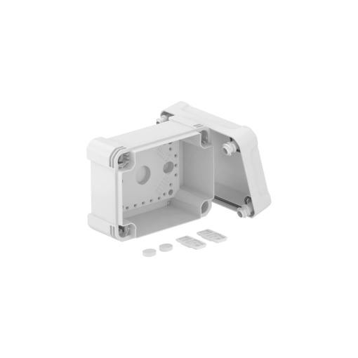 Caixa vazia 150x116x86 Policarbonato cinzento claro RAL 7035