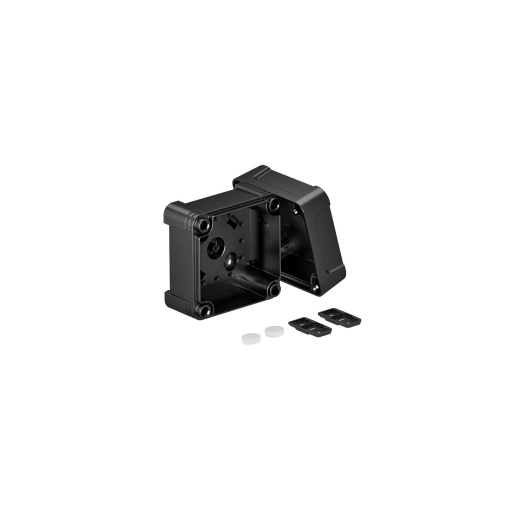 Caixa vazia 95x95x72 Policarbonato preto RAL 9011