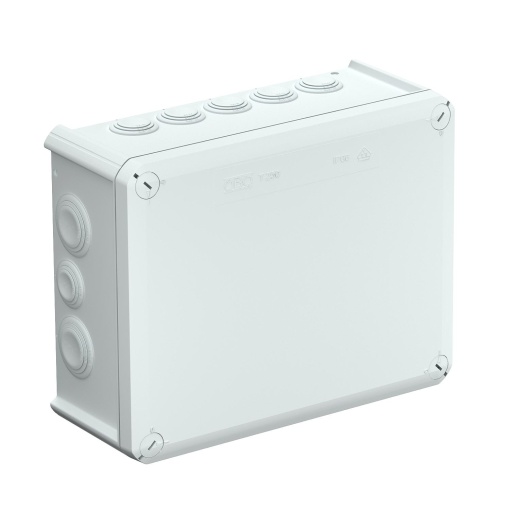 Caixa de derivação com entradas 240x190x95 Polipropileno, reforçado a fibra de vidro cinzento claro RAL 7035