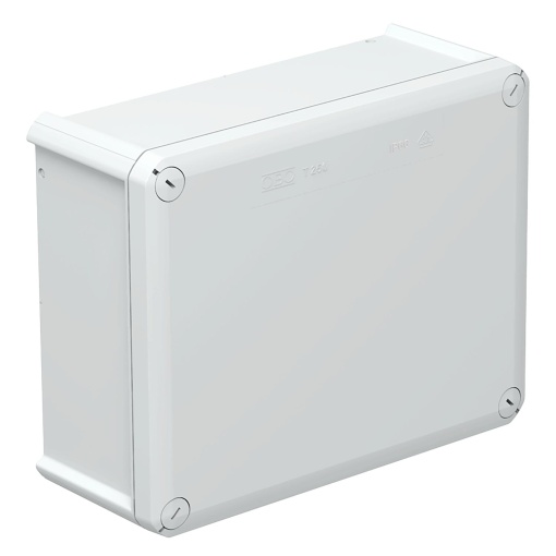 Caixa de derivação lisa 240x190x95 Polipropileno, reforçado a fibra de vidro cinzento claro RAL 7035