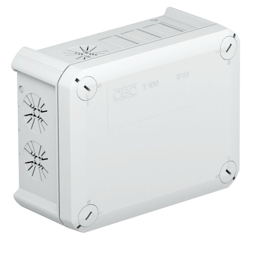 Caixa de derivação sem Tomada Wieland 3 polos 150x116x67 Polipropileno cinzento claro RAL 7035