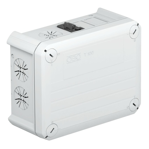 Caixa de derivação com conector Wieland 1S43B3 150x116x67 Polipropileno cinzento claro RAL 7035