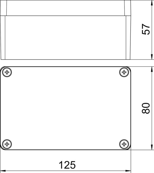 Caixa de alumínio com superfície revestível 125x80x57 Molde de pressão em alumínio Revestimento cromado III