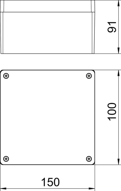 Caixa de alumínio com superfície revestível 160x160x90 Molde de pressão em alumínio Revestimento cromado III
