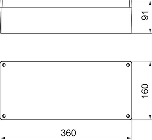 Caixa de alumínio com superfície revestível 360x160x91 Molde de pressão em alumínio Revestimento cromado III