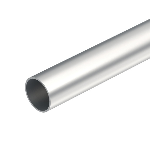 Tubo de alumínio sem rosca Ø40, 3000mm Alumínio