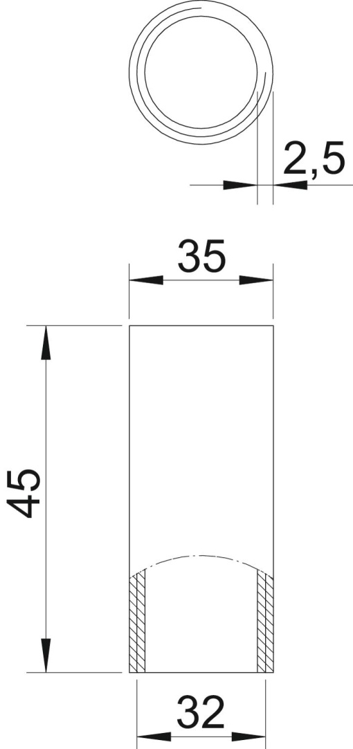 União de alumínio com rosca M32x1,5 Alumínio
