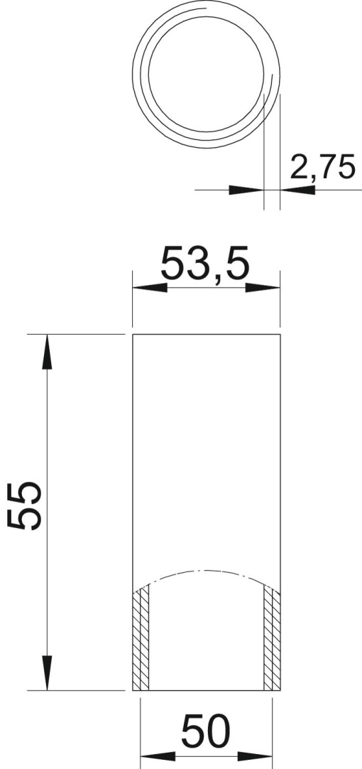 União de alumínio com rosca M50x1,5 Alumínio