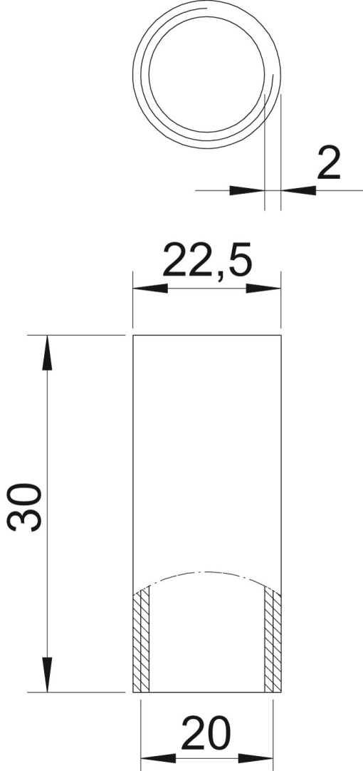 União metálica com rosca M20x1,5 Aço PES50 - PoliésterEpóxido preto RAL 9005