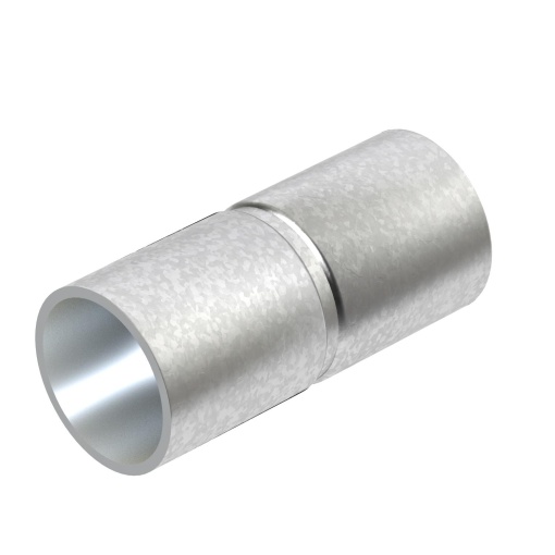 União metálica sem rosca Ø16mm Aço galvanizado por imersão a quente após maquinação