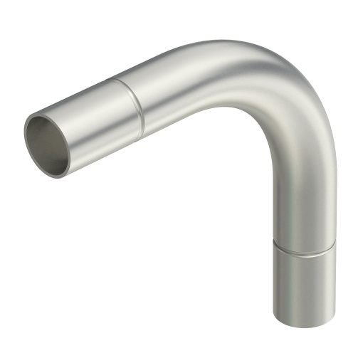 Ângulo de aço inox sem rosca Ø16mm Aço inoxidável A4 1.4571 brilhante, pós-tratamento