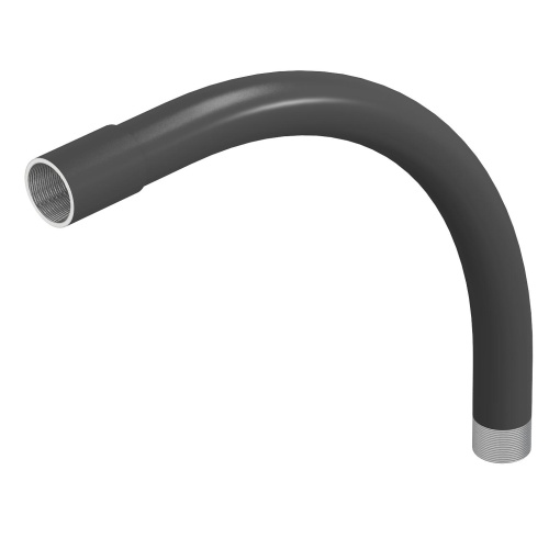 Ângulo metálico 90º com rosca M16x1,5 Aço PES50 - PoliésterEpóxido preto RAL 9005