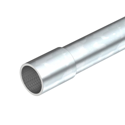 Tubo metálico com rosca M40x1,5,3000 Aço eletrozincado