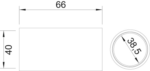 União de tubo plástico livre de halogéneos Ø40mm Policarbonatoacrilonitrila-butadieno-estireno cinzento claro RAL 7035