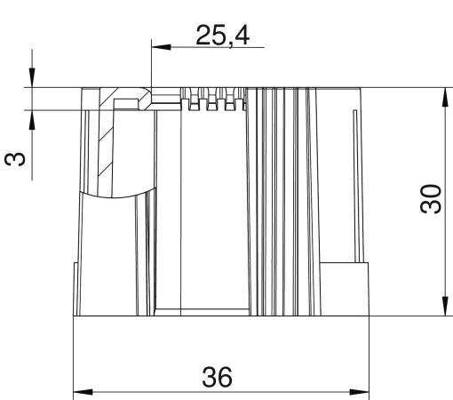 Ponteira para tubo, divisível métrica M32 Polietileno cinzento claro RAL 7035