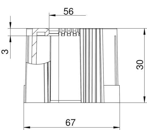 Ponteira para tubo, divisível métrica M63 Polietileno cinzento claro RAL 7035