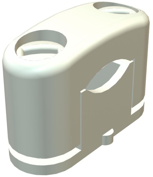 Abraçadeira SOM 5-13mm Poliestireno cinzento claro RAL 7035