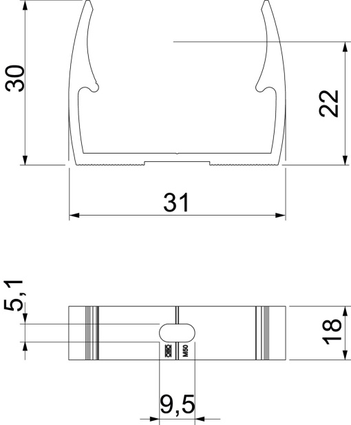 Abraçadeira OBO-Quick M25 Alumínio