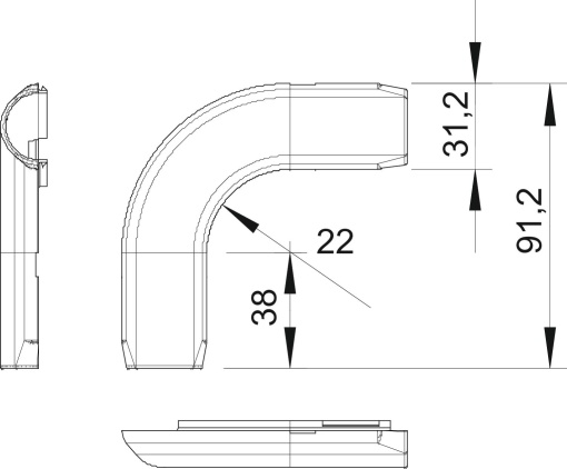 Ângulo de 90 Quick-Pipe M25 Policloreto de vinilo cinzento claro RAL 7035