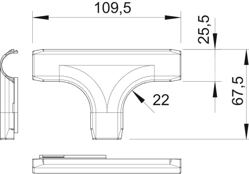 Derivação em T Quick-Pipe M20 Policloreto de vinilo branco puro RAL 9010