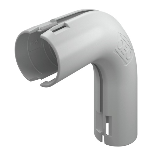 Ângulo de 90 Quick-Pipe M25 Polipropileno cinzento claro RAL 7035
