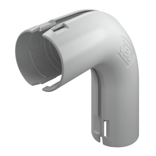 Ângulo de 90 Quick-Pipe M32 Polipropileno cinzento claro RAL 7035